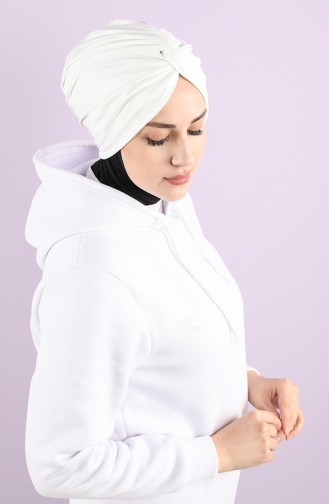 Cream Ready to Wear Turban 1153-11