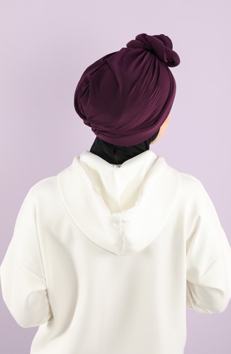 Plum Ready to Wear Turban 1154-11