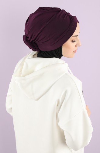 Plum Ready to Wear Turban 1154-11