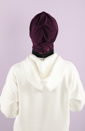 Plum Ready to Wear Turban 1154-11