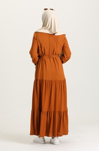 Senf Hijab Kleider 2147-01