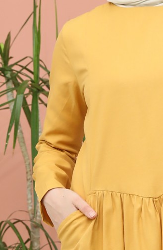 Yellow Hijab Dress 3259-06