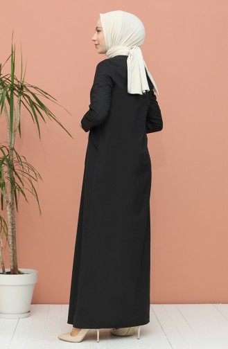 Robe Hijab Noir 3259-13