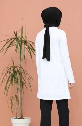 Tunique Imprimée 6018-03 Blanc 6018-03