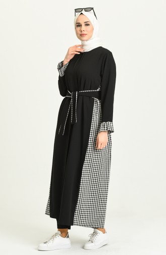 Black Abaya 8037A-01