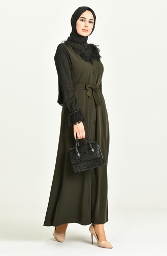 Khaki Abaya 1789-02