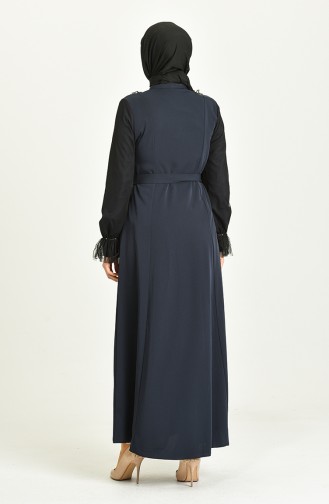 Navy Blue Abaya 1789-03