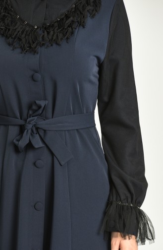 Navy Blue Abaya 1789-03