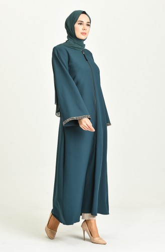 Abayas Vert emeraude 4216-07