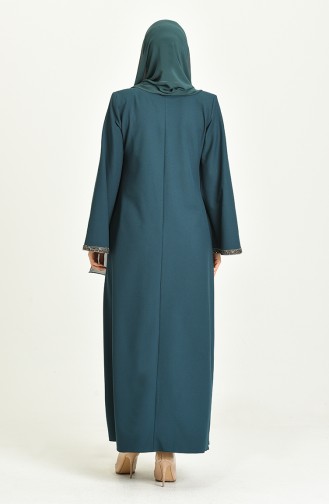 Emerald Green Abaya 4216-07