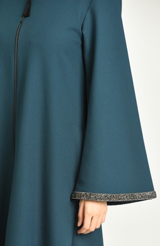 Abayas Vert emeraude 4216-07