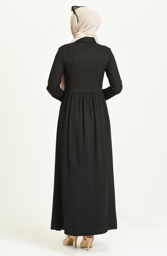 Black İslamitische Jurk 3252-01