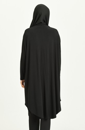 Vetement Femme Grandes Tailles Tunique Manches Chauve Souris Et Coupe Oversize 7124 Noir 7124.siyah