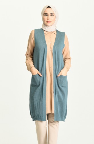 Petroleum Strickjacke 4296-05