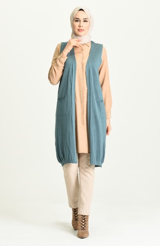 Petroleum Strickjacke 4296-05