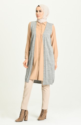 Light Gray Gilet 4296-11