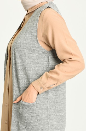 Gilet Sans Manches Gris clair 4296-11