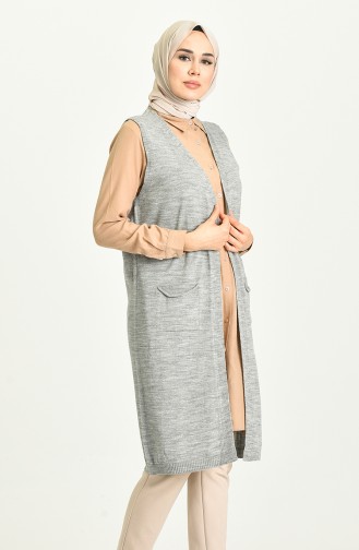 Gilet Sans Manches Gris clair 4297-03