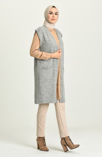 Gilet Sans Manches Gris 4298-06