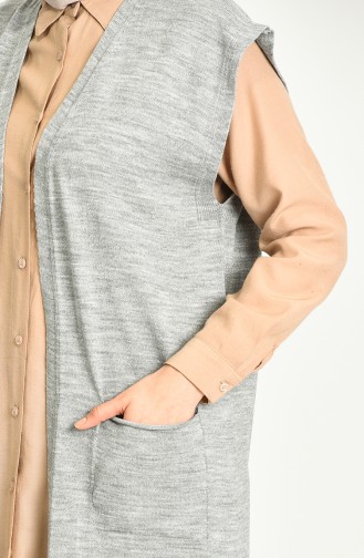 Gilet Sans Manches Gris 4298-06