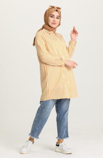 Yellow Overhemdblouse 5356-01