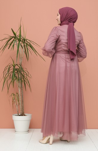 Dusty Rose İslamitische Avondjurk 81778-05