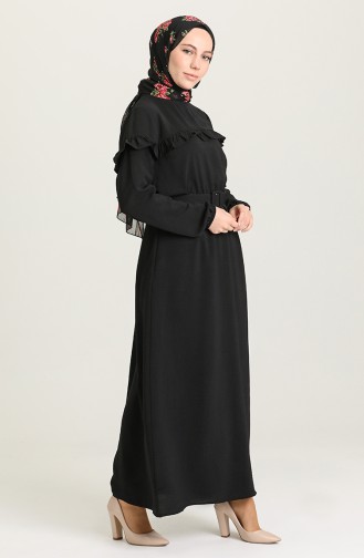 Black Hijab Dress 0609-06