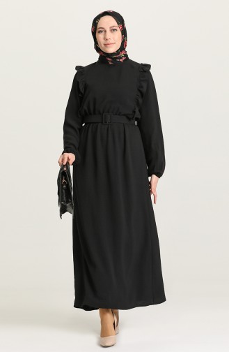 Black Hijab Dress 0610-05