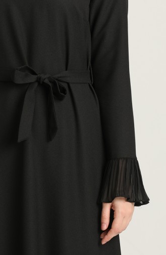 Black Hijab Dress 4125-02