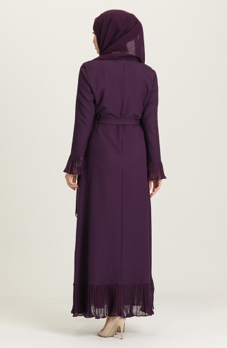 Purple Hijab Dress 4125-05