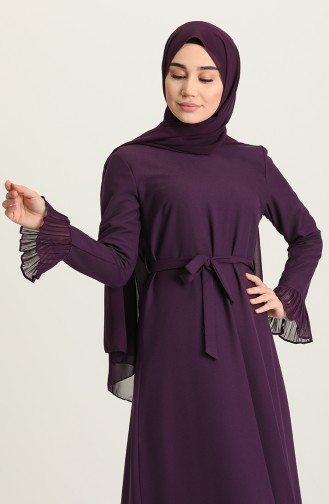 Purple Hijab Dress 4125-05