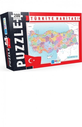 Blue Focus 200 Parça Puzzle Türkiye Haritası 8681176320493