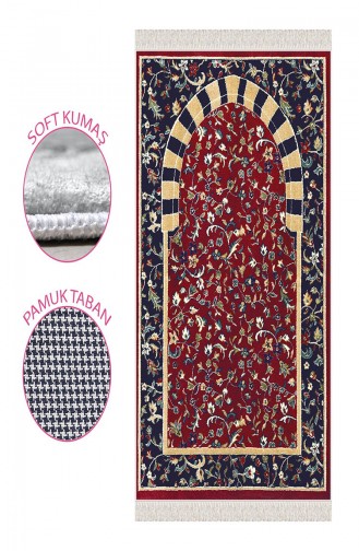 Tapis de Prière Bordeaux 1031