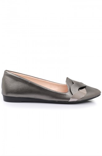Grau Damen Ballerinas 6569-9