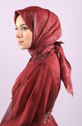 Claret red Hoofddoek 15257-03