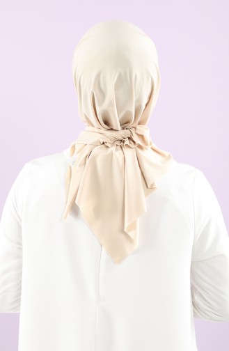 Beige Sportliche Kopftuch 1157-08