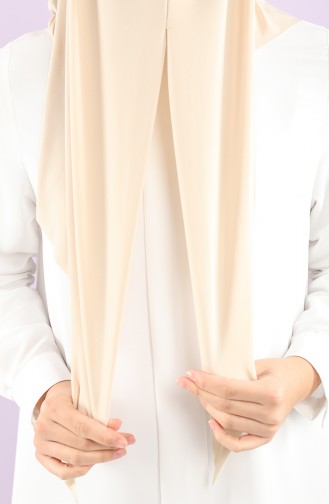 Beige Sportliche Kopftuch 1157-08