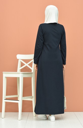 Navy Blue Abaya 5094-04