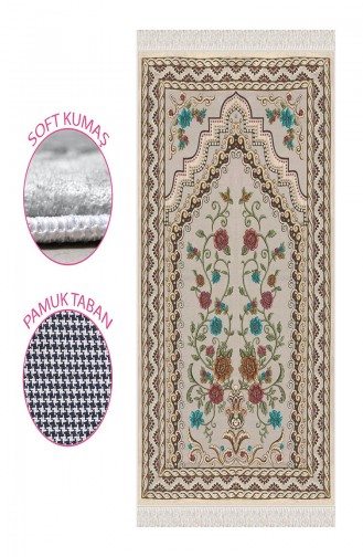 Cream Prayer Rug 1015