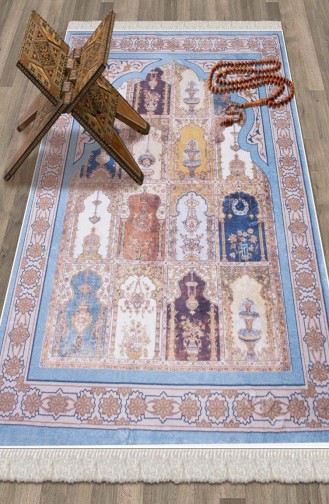 Blue Prayer Rug 1066-4