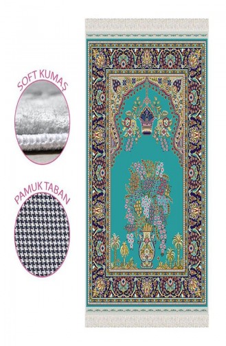 Mint green Praying Carpet 1073