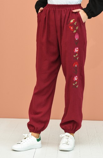 Claret red Broek 0019-06