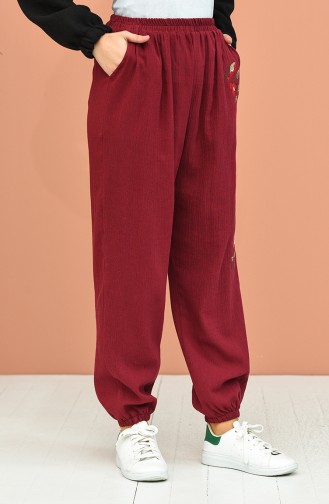 Claret red Broek 0019-06