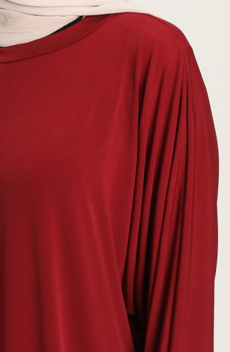 فستان أحمر كلاريت 0075-03
