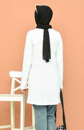 Printed Tunic 6026-03 White 6026-03