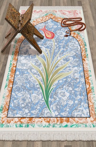 Turquoise Prayer Rug 1035