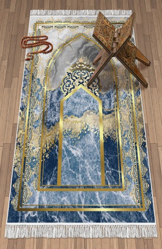 Turquoise Prayer Rug 1089