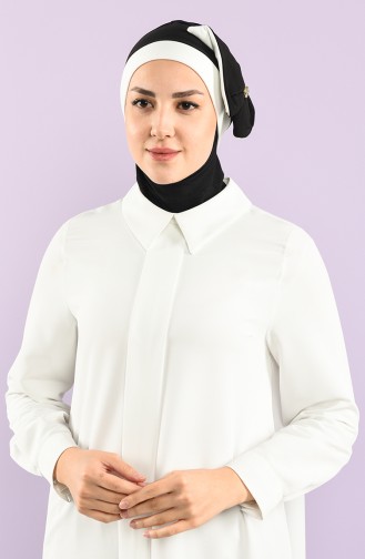 Schwarz Praktischer Turban 9029-01