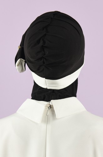 Schwarz Praktischer Turban 9029-01