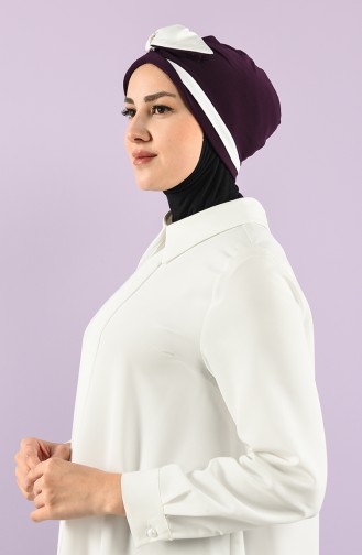 Lila Praktischer Turban 9031-19